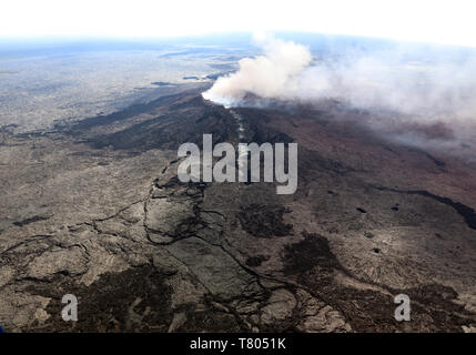 Éruption du Kilauea 2018 Banque D'Images