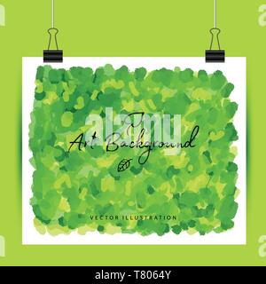 Fond abstrait art peinture pinceau texture acrylique poster design vector illustration cadre carré. Un design parfait pour vente logo titre bannière. Illustration de Vecteur