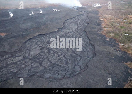 Éruption du Kilauea 2018 Banque D'Images