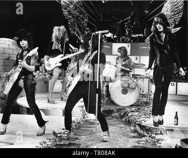 Toppop plat-studio Hilversum, Pays-Bas - 1973.New York Dolls Banque D'Images