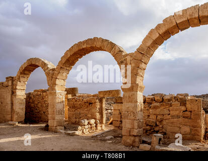 Umm al-Rasas ruines, Site du patrimoine mondial de l'UNESCO, le gouvernorat d'Amman, Jordanie, Moyen-Orient Banque D'Images