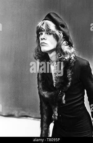 Toppop plat-studio Hilversum, Pays-Bas : David Johansen de New York Dolls Hilversum, Pays-Bas - 1973. Banque D'Images