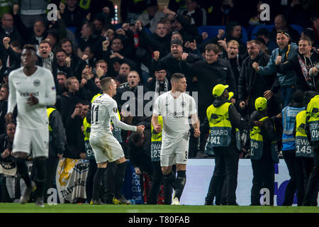 Londres, Royaume-Uni. 09 mai, 2019. Au cours de l'UEFA Europa League match de demi-finale entre Chelsea et de l'Eintracht Francfort à Stamford Bridge, Londres, Angleterre le 9 mai 2019. Photo par Salvio Calabrese. Usage éditorial uniquement, licence requise pour un usage commercial. Aucune utilisation de pari, de jeux ou d'un seul club/ligue/dvd publications. Credit : UK Sports Photos Ltd/Alamy Live News Banque D'Images