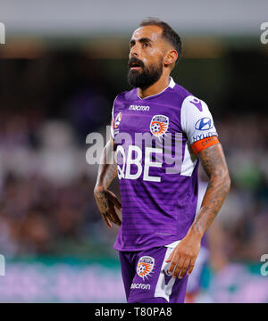 L'HBF Park, Perth, Australie. 10 mai, 2019. Une Ligue de football, demi-finale, Perth Glory versus Adelaide United ; Diego Castro de la Perth Glory : Action Crédit Plus Sport/Alamy Live News Banque D'Images