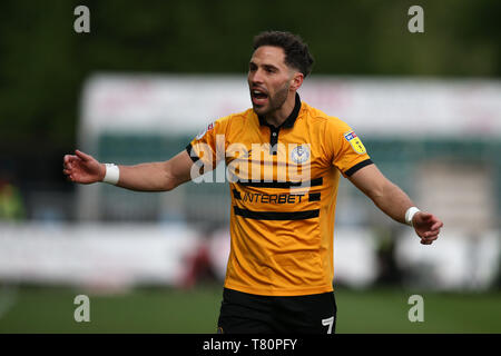 Newport, Royaume-Uni. 9e mai 2019. Robbie Willmott de comté de Newport. L'EFL Skybet football league deux demi-finale play off, 1ère manche, Newport county v Mansfield Town à Rodney Parade à Newport, Pays de Galles le jeudi 9 mai 2019. Ce droit ne peut être utilisé qu'à des fins rédactionnelles. Usage éditorial uniquement, licence requise pour un usage commercial. Aucune utilisation de pari, de jeux ou d'un seul club/ligue/dvd publications. Crédit : Andrew Orchard la photographie de sport/Alamy Live News Banque D'Images