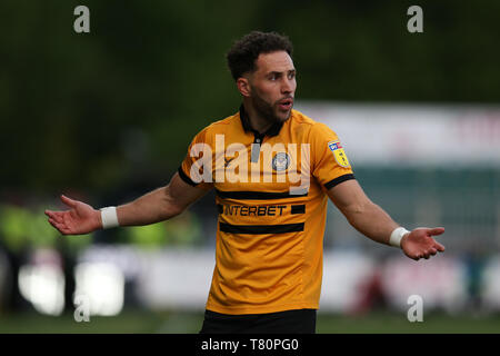 Newport, Royaume-Uni. 9e mai 2019. Robbie Willmott de comté de Newport. L'EFL Skybet football league deux demi-finale play off, 1ère manche, Newport county v Mansfield Town à Rodney Parade à Newport, Pays de Galles le jeudi 9 mai 2019. Ce droit ne peut être utilisé qu'à des fins rédactionnelles. Usage éditorial uniquement, licence requise pour un usage commercial. Aucune utilisation de pari, de jeux ou d'un seul club/ligue/dvd publications. Crédit : Andrew Orchard la photographie de sport/Alamy Live News Banque D'Images