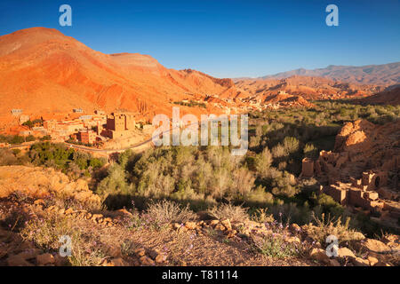 Kasbah Ait Youl, vallée du Dadès, montagnes de l'Atlas, le sud du Maroc, Maroc, Afrique du Nord, Afrique Banque D'Images