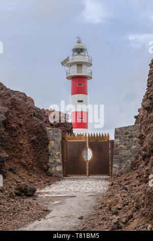 Leuchtturm Mirador Punta de Teno, à l'Ouest cap de Tenerife, Canaries, Espagne Banque D'Images