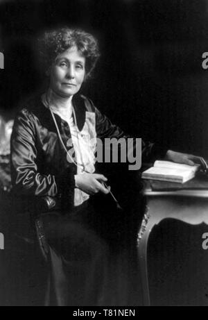 Emmeline Pankhurst, suffragette anglaise Banque D'Images