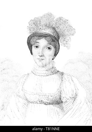 Sophie Blanchard, l'aéronaute Français Banque D'Images