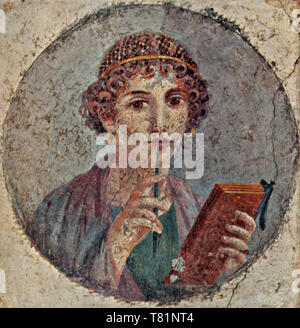 Sappho, poète grec ancien Banque D'Images