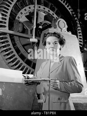 Kitty Joyner, ingénieur en électricité Américain Banque D'Images