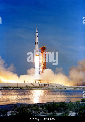 Lancement d'Apollo 11, 1969 Banque D'Images