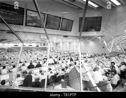 Apollo 11, lancez le Centre de contrôle, 1969 Banque D'Images