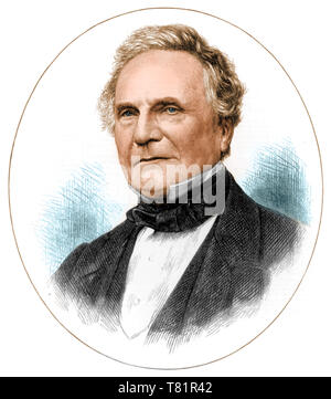 Charles Babbage, l'anglais scientifique en informatique Banque D'Images