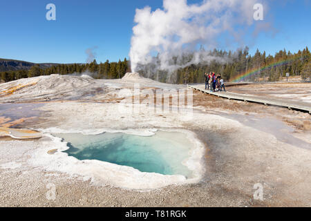 Yellowstone Geyser Hill, Banque D'Images