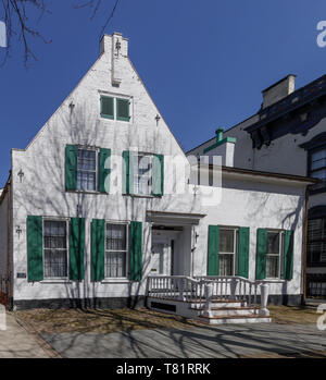 Maison Yates, pensé pour être plus ancienne résidence dans le district historique Stockade, Schenectady, New York. Banque D'Images