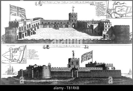 L'Afrique de l'Ouest, le château de Cape Coast, 1727 Banque D'Images