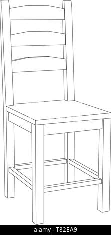 Président. L'icône Contour Illustration de Vecteur