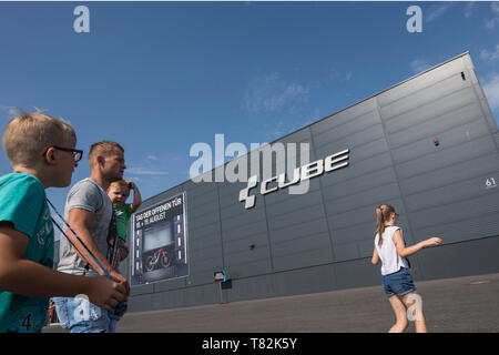 Journée portes ouvertes à la société de production CUBE vélo allemand Banque D'Images