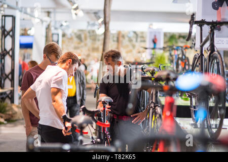 Journée portes ouvertes à la société de production CUBE vélo allemand Banque D'Images