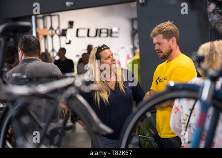 Journée portes ouvertes à la société de production CUBE vélo allemand Banque D'Images