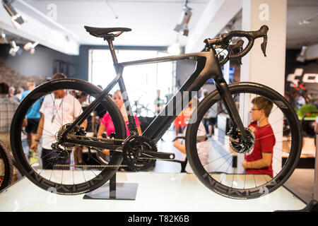 Journée portes ouvertes à la société de production CUBE vélo allemand Banque D'Images