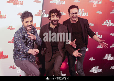 Photocall pour 'Lo Dejo Cuando Quiera' de Madrid, Espagne. Avec : Ernesto Sevilla, David Verdaguer, Carlos Santos Où : Madrid, Communauté de Madrid, Espagne Quand : 09 Avr 2019 Crédit : Oscar Gonzalez/WENN.com Banque D'Images