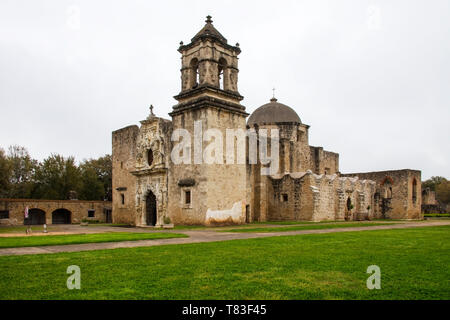 Historique Mission San Jose à San Antonio, Texas Banque D'Images