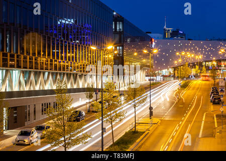 Allemagne, Essen, centre-ville, Segerothstrasse, centre commercial Limbecker Platz, Funke Mediengruppe, Banque D'Images