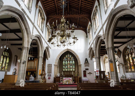 Cranbrook, UK. 6 mai, 2019. L'intérieur de l'église St Dunstan. Credit : Mark Kerrison/Alamy Live News Banque D'Images