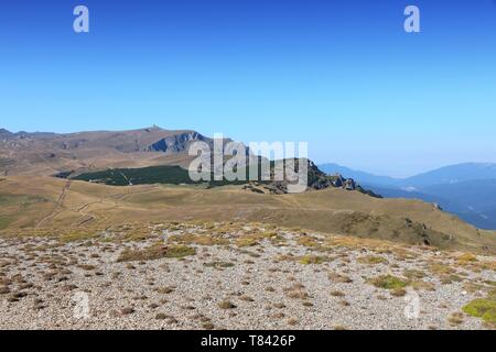 Montagnes de Bucegi, partie de Carpates du Sud en Roumanie. Banque D'Images