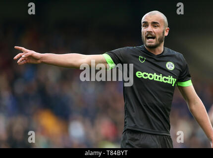 Forest Green Rovers" Farrend Rawson au cours de la Ligue, deux Sky Bet Play-Off, premier match à jambe Prenton Park, Tranmere. Banque D'Images