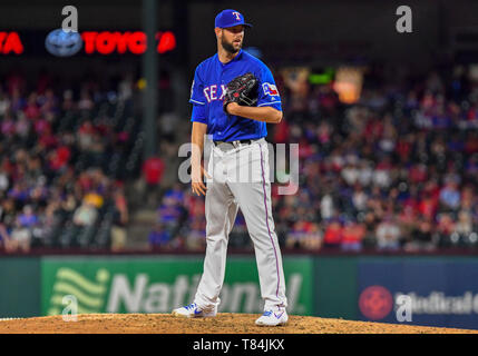 Le 04 mai 2019 : Texas Rangers lanceur droitier Chris Martin # 31 lors d'un match entre la MLB les Blue Jays de Toronto et les Rangers du Texas à Globe Life Park à Arlington, TX Texas défait 8-5 Toronto Albert Pena/CSM. Banque D'Images