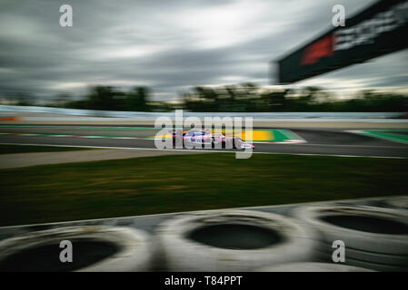 Barcelone, Espagne. 11 Mai 2019 : Sergio Perez (MEX) de Team Racing disques point dans son RP19 au cours de la troisième session de la pratique de l'espagnol au GP Circuit de Catalunya Crédit : Matthias Rickenbach/Alamy Live News Banque D'Images