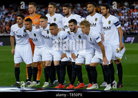 Valence, Espagne - 09 MAI : au cours de l'UEFA Europa League Semi finale deuxième match de jambe entre Valence et l'Arsenal, à l'Estadio Mestalla le 9 mai 2019 à Valence, en Espagne. (Photo de David Aliaga/MO Media) Banque D'Images