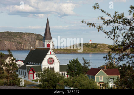 Trinité, Terre-Neuve, Canada - le 12 août 2018 : l'église anglicane Saint Paul's construit en 1894, dans la ville de Trinity. ( Ryan Carter ) Banque D'Images