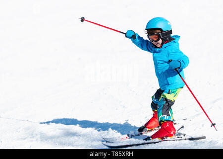 Garçon de ski Banque D'Images