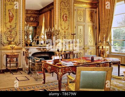 France, Paris, Palais de l'élysée, bureau officiel de la présidence de la République française Banque D'Images