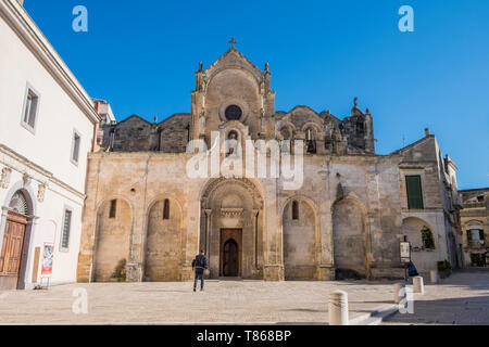 L'Italie, Matera, Eglise Saint-Jean-Baptiste Banque D'Images