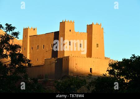 Le Maroc, Haut Atlas, vallée du Dadès, La Kasbah Ait Youl Banque D'Images