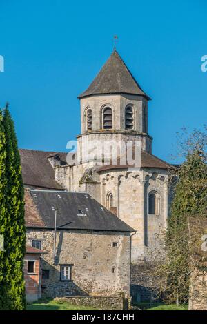 France, Haute Vienne, Ladignac le Long, l'église Saint Aignan Banque D'Images