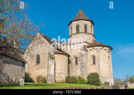 France, Haute Vienne, Ladignac le Long, l'église Saint Aignan Banque D'Images