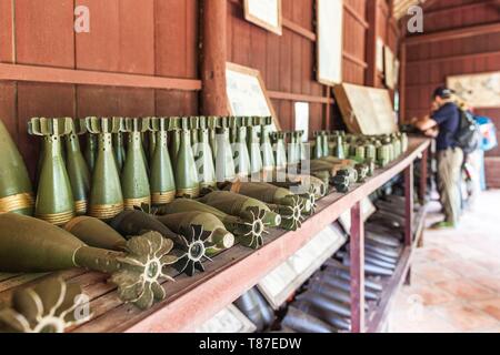 Cambodge, Siem Reap, Musée de la guerre, les bombes Banque D'Images