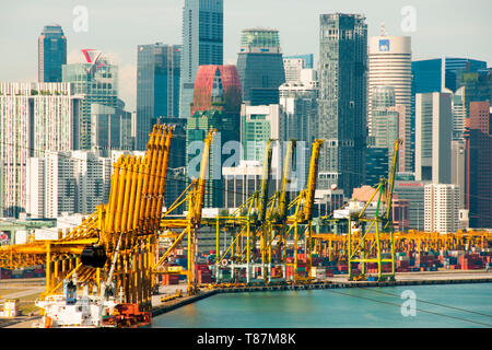 Port de Singapour Banque D'Images