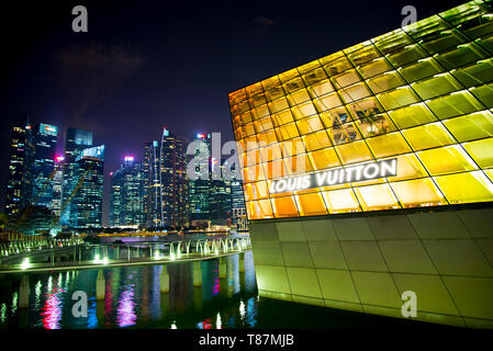 Louis Vuitton Island Maison à Singapour Marina Bay Banque D'Images