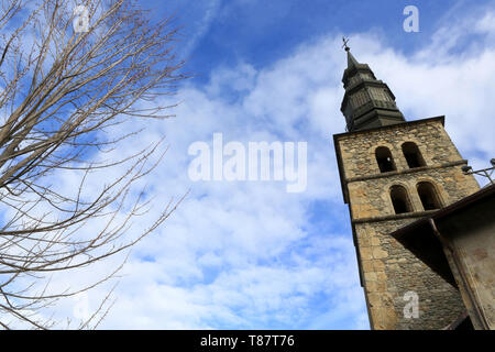 Église de Saint-Gervais et Protais avant rénovation. 2015. Saint-Gervais-les-Bains. Banque D'Images