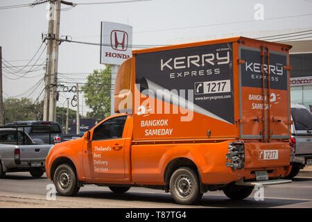 Chiang Mai, Thaïlande - 30 Avril 2019 : Kerry conteneur logistique pickup. Photo no 121 à environ 8 km du centre-ville de Chiang Mai, Thaïlande. Banque D'Images