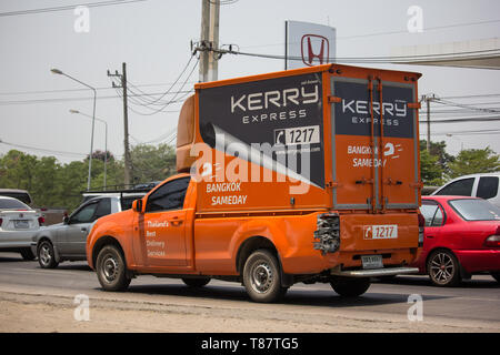 Chiang Mai, Thaïlande - 30 Avril 2019 : Kerry conteneur logistique pickup. Photo no 121 à environ 8 km du centre-ville de Chiang Mai, Thaïlande. Banque D'Images