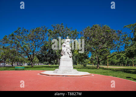 Buenos Aires - Argentine 25 déc 2018 : Monument à Av. Président Figueroa Alcorta à Buenos Aires, Argentine. Banque D'Images